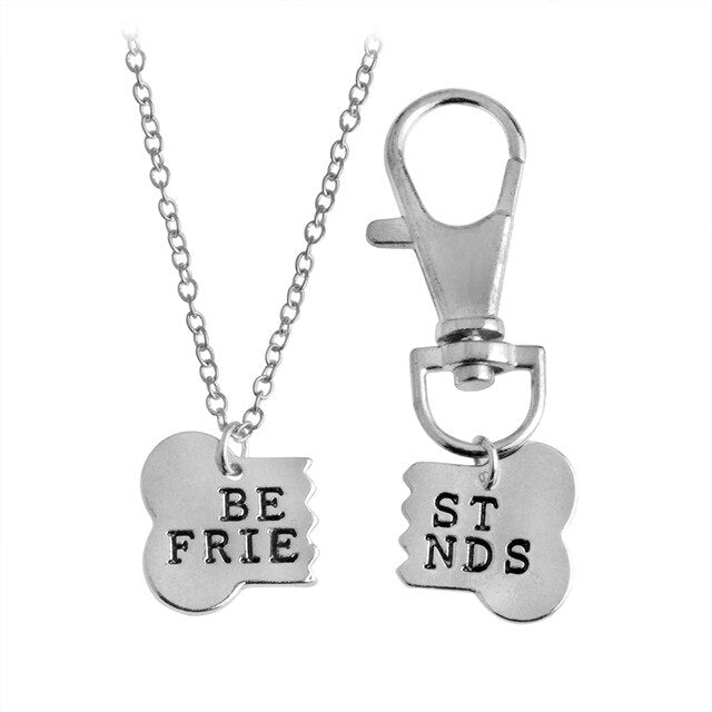 Pawppy Best Friends Chain Dog Puppy Gift Silver Mypawppy